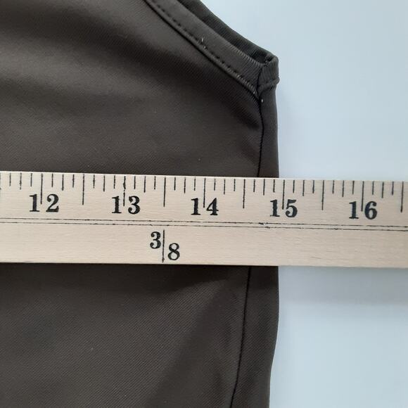 Paula Cahen D' Anvers Chocolate Brown Jersey Swing Dress Sleeveless Slip Dress - Picture 5 of 8